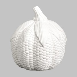 Ceramic Bisque Short Corn Pumpkin - Case of 6 Ceramic Bisque Short Corn Pumpkin - Case of 6